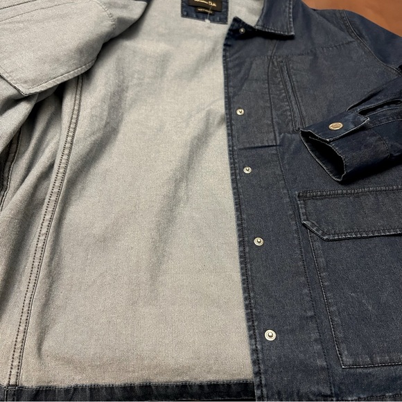 NWT Massimo Dutti Dark Denim Long Jacket - Picture 9 of 14